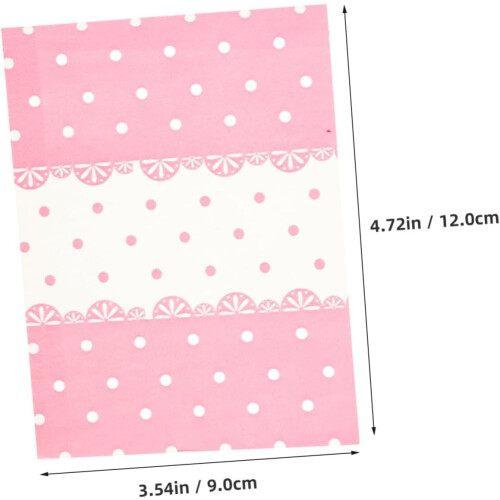 100sheets Nougat Candy Wrappers de papel elegante Dot Wraps Food-safe para presentes e confecção de doces 1