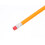 Lot de 100 crayons de bois HB avec gommes rouges et corps jaune, construction solide. 3