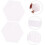 100pcs Quilting Paper Piercing Mold Template with Good Flexibility and Smooth Surface 6
