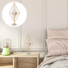 Decorazione da scrivania in ferro a forma di rombo in stile nordico, dal design creativo e facile da trasportare.