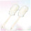 2pcs Long Handle Bath Ball Body Scrub Brush White Hanging String Back Scrubber Brush for Shower Bathing 1