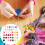 Stickgarnbox mit 40 Farben, je 4 Meter, Kreuzstich-Nähgarn 8