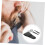 Mustache Trimming Scissors and Beard Shears 3pcs Set with Pu Leather Storage Bag 2