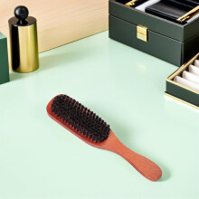 Wooden Handle Bristle Hair Brush Hairstyling Comb Hair Beauty Tool for Home Use Suitable for