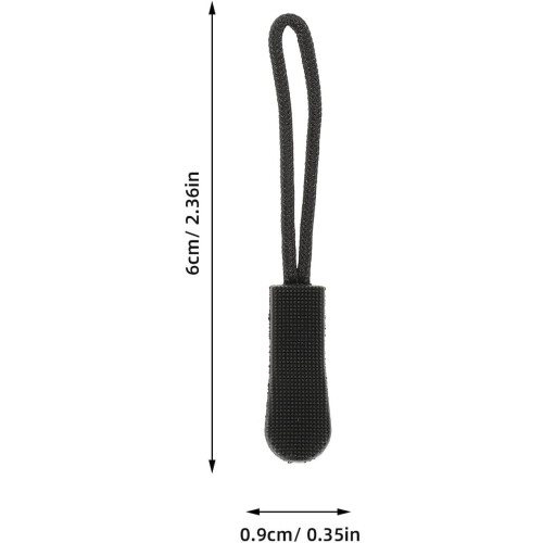 DIY Zipper Pullers Zipper Pull Replacement 50Pcs TPU Multipurpose for Clothing Bags 1