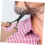 Mustache Trimming Scissors and Beard Shears 3pcs Set with Pu Leather Storage Bag 8
