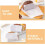 100pcs Packing Paper Roll Wrapper Oil-Resistant Paper Stable Packaging Support Convenient Storage White 3