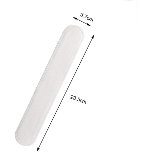 100Pcs White Hat Sweat-Absorbing Pads for Baseball Caps, Removable Sweat Protector Stickers 1