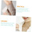 100Pcs White Hat Sweat-Absorbing Pads for Baseball Caps, Removable Sweat Protector Stickers 3