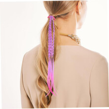 6 buc extensii de păr legături colorate pentru păr accesorii de zi
