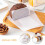 100pcs Packing Paper Roll Wrapper Oil-Resistant Paper Stable Packaging Support Convenient Storage White 7