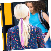 6 elastici colorati per extension per capelli, accessori per il giorno