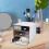Desktop Drawer Organizer Box Ivory White 4-compartment Storage Container 6