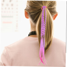 6 piezas de extensiones de cabello, gomas para el cabello de colores, accesorios para el día a día