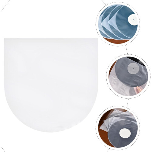 Sacos de registro de vinil de 100pcs Sacos de registro de vinil de 10 polegadas PE PP Material à prova de poeira impedem 2