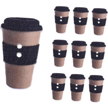 100 Stück Nähknöpfe für Milchteebecher, dekorative Holzknöpfe, kreatives Design