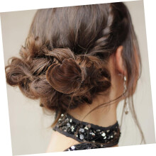 Haarknotenclip für Damen, Clip für Haarverlängerungen, Haargummis und Hochsteckfrisuren, einfach anzuwenden, ideal für Partys und den Alltag