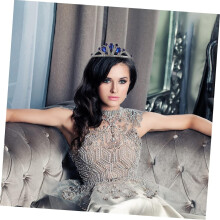 Strass coroa faixa de cabeça para noiva cabeça acessórios de cabelo para aniversário elegante pente tiaras coroa decoração de cabelo