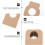 100pcs Kraft Paper Wine Bottle Label Wine Cellar Labels 5.7x8.9cm Practical Tool 3