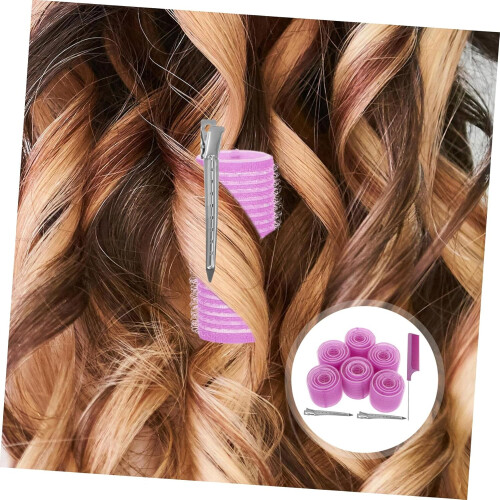 Hair Rollers Set Clips and Comb for Hairstyle Roller for Bangs for Volume Suitable for Long Medium