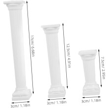24 buc stâlpi pentru tort, tije pentru tort, suporturi din plastic în stil vintage pentru coloane romane