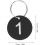 100pcs Round Numbered Tags with Metal Rings, Plastic Numbered Discs Key Tags for Identification 2