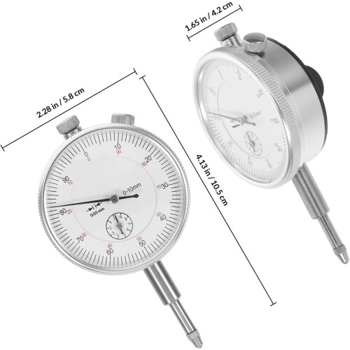 High Precision Mechanical Dial Indicator 0-10mm Alignment Gauge Tool 1