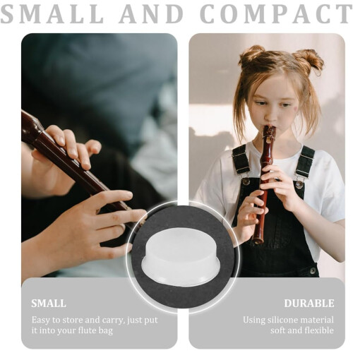 24pcs Flute Open Hole Plug Key Cap Replacement Silicone Material Easy to Install and Remove Protecting Instrument 2