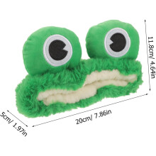 Niedliches Frosch-Haarband für Damen, Cartoon-Haarband für Make-up und Gesichtsreinigung, einzigartiges Haaraccessoire für Teenager-Mädchen