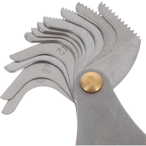 US Screw Thread Pitch Gauge Measuring Tool Carbon Steel Thread Checker Gauge 2