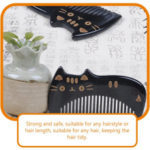 Ox Horn Toddler Comb Portable Wide Tooth Detangling Comb for Children Boys and Girls Hair Care