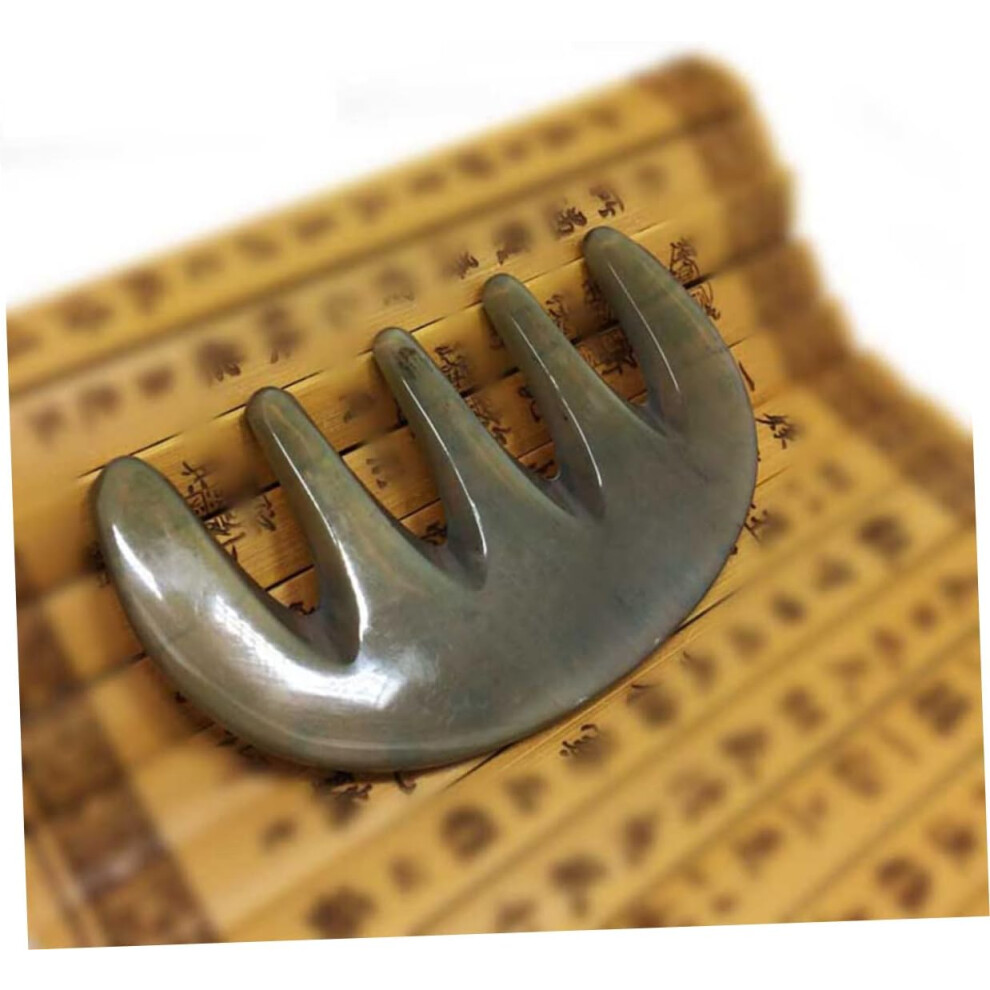 Hkhbjs Five-Tooth Massage Shampoo Comb For Scalp Care Mixed Acupoint Scraping Tool Lightweight And Comfortable