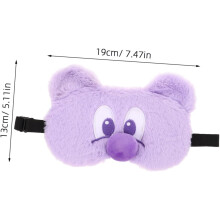 Fuzzy Cartoon Sleep Mask na oczy z elastyczną taśmą Noslip Soft Blackout