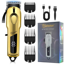 Hatteker Hair Clipper Beard Trimmer For Men Gold