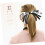 1 paio di elastici per capelli da calcio per cheerleader, fermacoda elastici con elegante design patchwork 1
