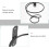 6pcs Metal Wall Mounted Wine Racks Iron Wine Bottle Display Holder 6