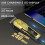 Hatteker Hair Clipper Beard Trimmer For Men Gold 3
