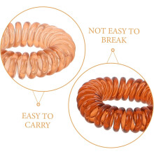 20 elastici per capelli a spirale intrecciati in filo telefonico per donna – Elastici per capelli elastici che non lasciano segni