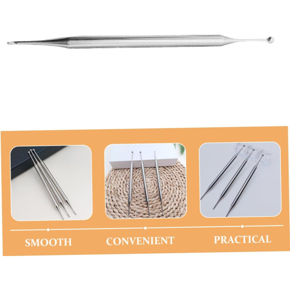 Hkhbjs Stainless Acupoint Stick Acupressure Pen Portable Metal Massage Tool