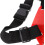 Visriem met gesp, rood, verstelbare hengelhouder. 3