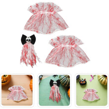 Halloween Headwear Bloody Bride Cosplay Set Zombie Prom Party Supplies Goth Wrist Cuffs