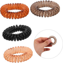 20 Stück geflochtene Haargummis in Telefonkabel-Spirale für Damen – knitterfreie, dehnbare Haargummis