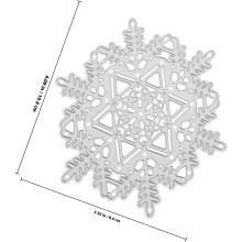 Matrițe de tăiere Șabloane metalice din oțel carbon pentru realizarea de felicitări Utilizare versatilă Fulg de zăpadă de Crăciun