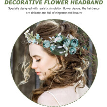 Blumen-Haarreif für Damen, ultraleichtes Brauthaarband