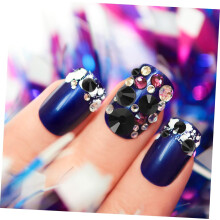 Strasssteine, Glitzer, flache Glaskristalle für Nagelkunst, DIY-Nagelbastelarbeiten und Maniküre