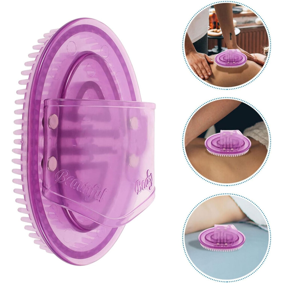 Hkhbjs 3Pcs Silicone Meridian Massage Brush Handheld Body Shower Scrubber