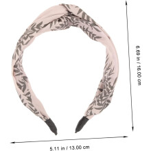 Breites, geknotetes Haarband für Damen, Haarschleife, Hochzeitshaarschmuck, Damenmode