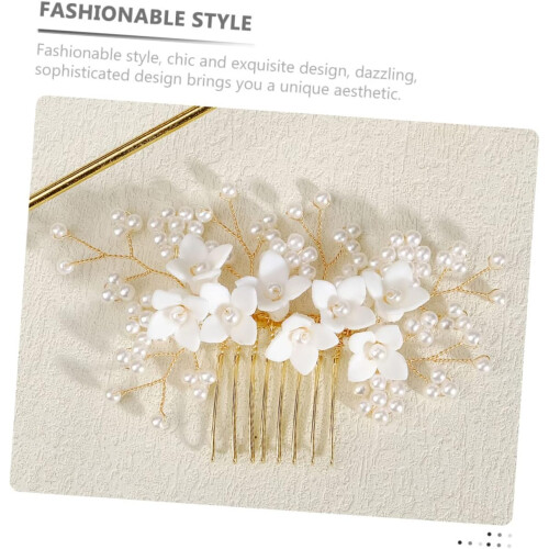 Bridal Hair Comb Flower Design Elegant Side Comb 1