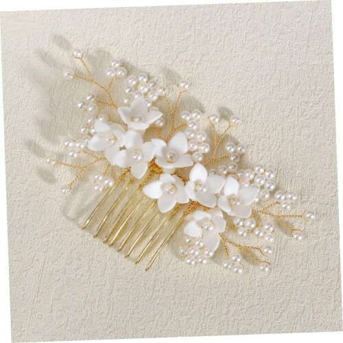 Bridal Hair Comb Flower Design Elegant Side Comb 2