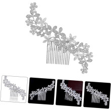 2pcs Rhinestone Hair Combs for Weddings Elegant Crystal Headpiece Hair Accessories